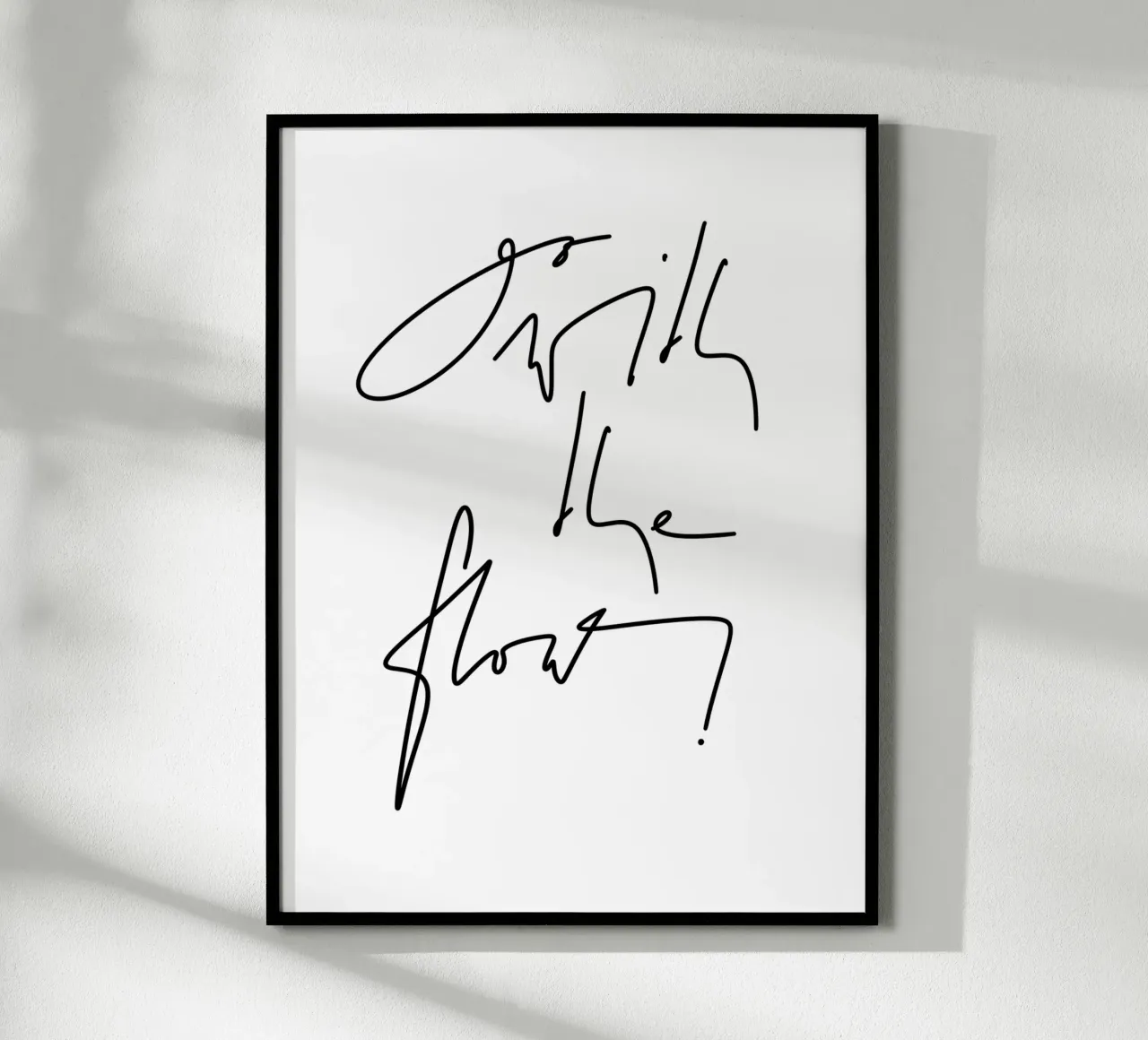 Go with the flow! carta hahnemühle da LIMITED EDITION LETTERS