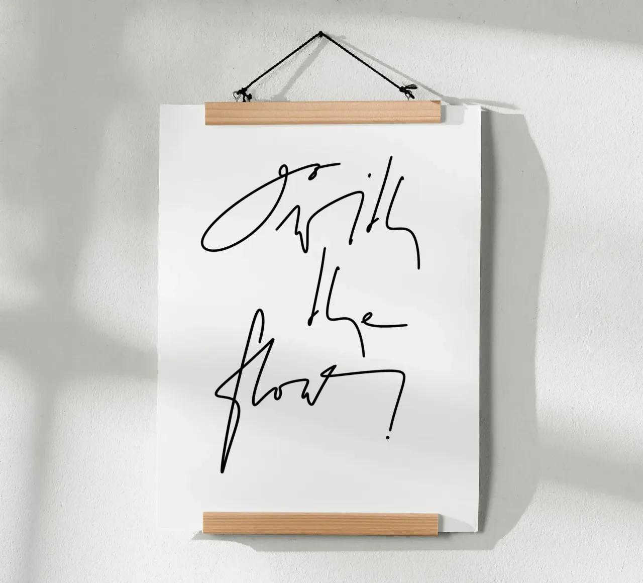 Go with the flow! carta hahnemühle da LIMITED EDITION LETTERS