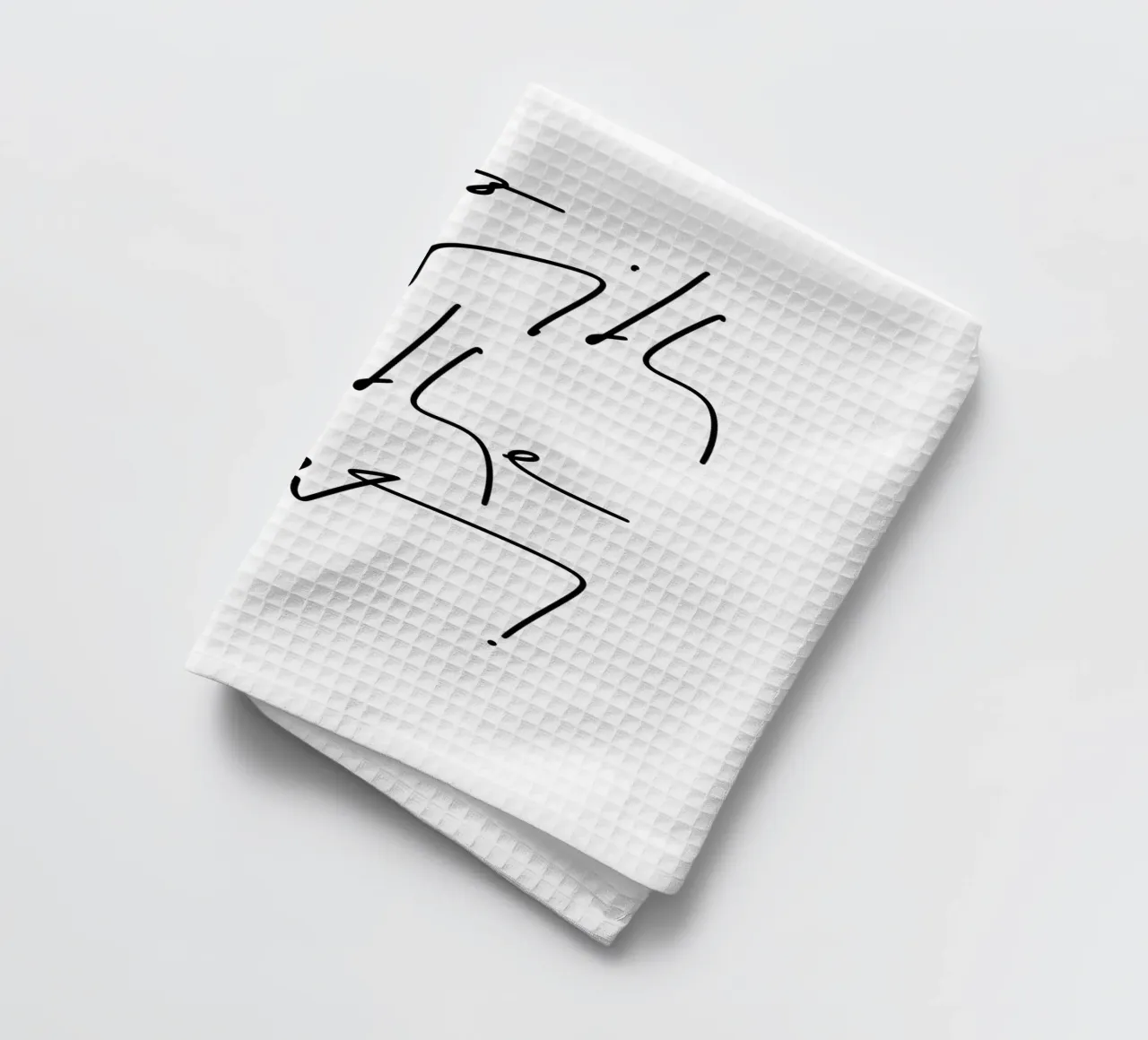 Go with the flow! canovaccio da cucina da LIMITED EDITION LETTERS