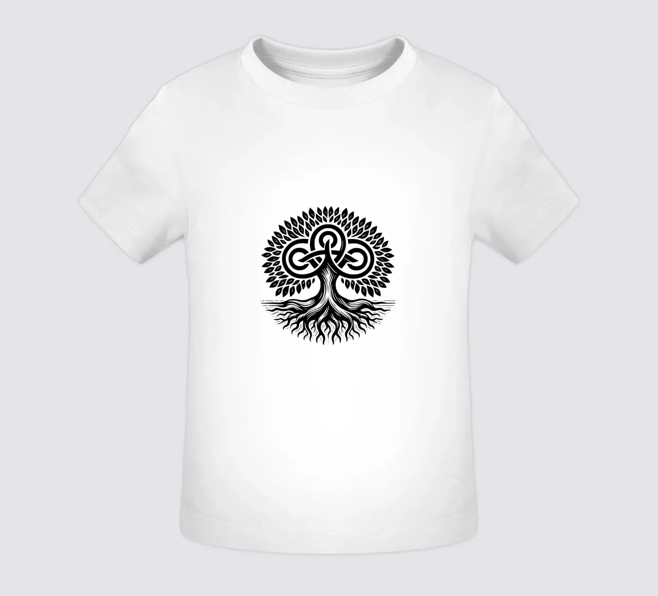 Mandala in bianco e nero maglietta neonato da Spiritual Touch