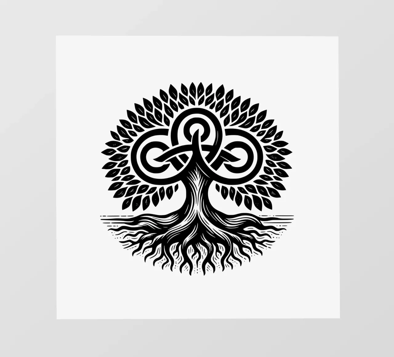Mandala in bianco e nero pellicola backlit da Spiritual Touch