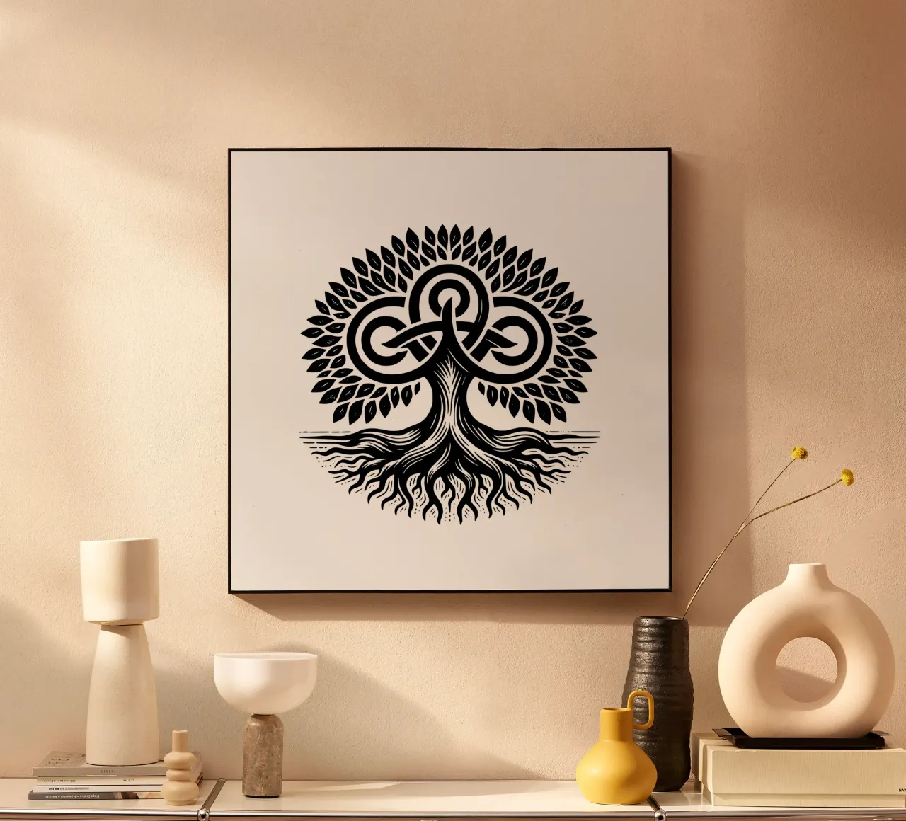 Mandala in bianco e nero plexiglass da Spiritual Touch