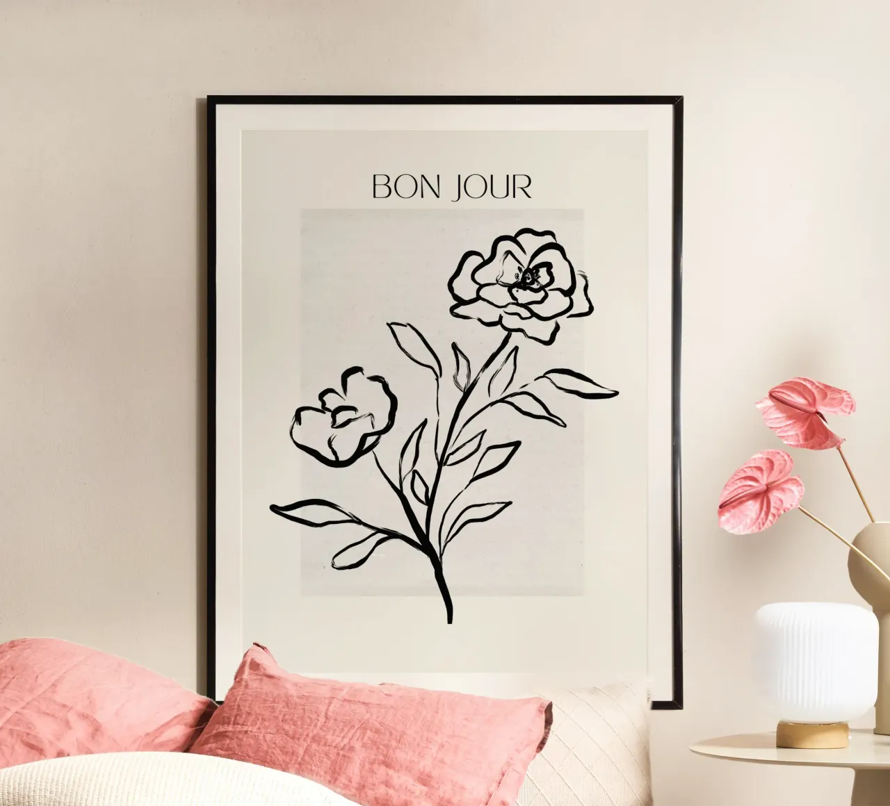 Bon Jour No 04 carta hahnemühle da treechild