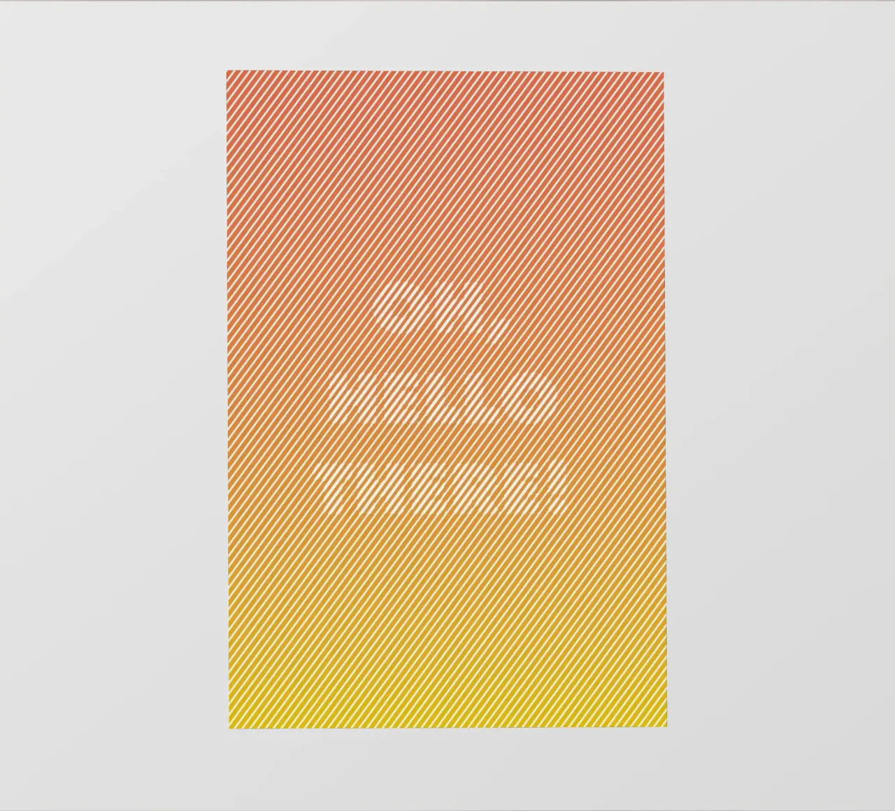 Oh Hello telo in pvc da Chris Wharton