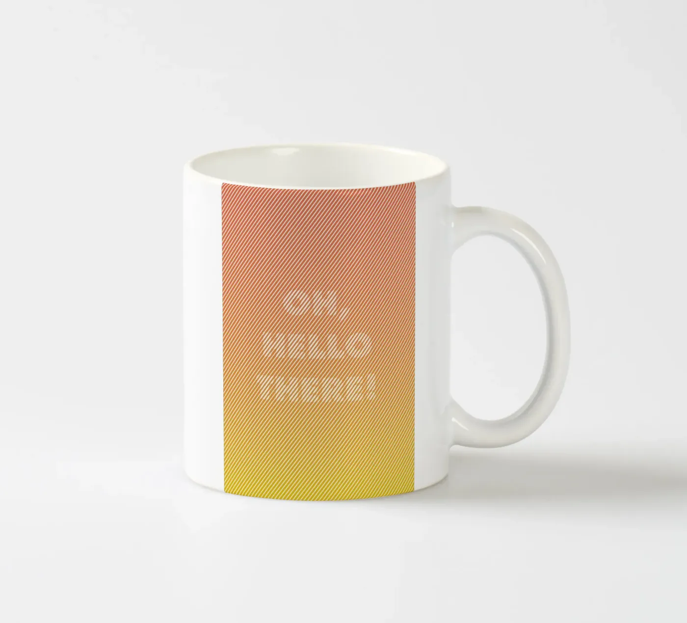 Oh Hello ceramic mug by Chris Wharton
