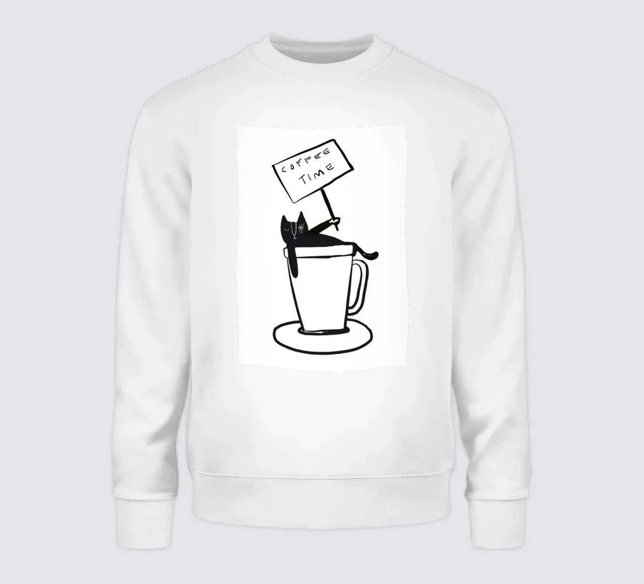 Coffee Time - The tiny COFFEECAT felpa da Gabi_Schöffel_Illustration