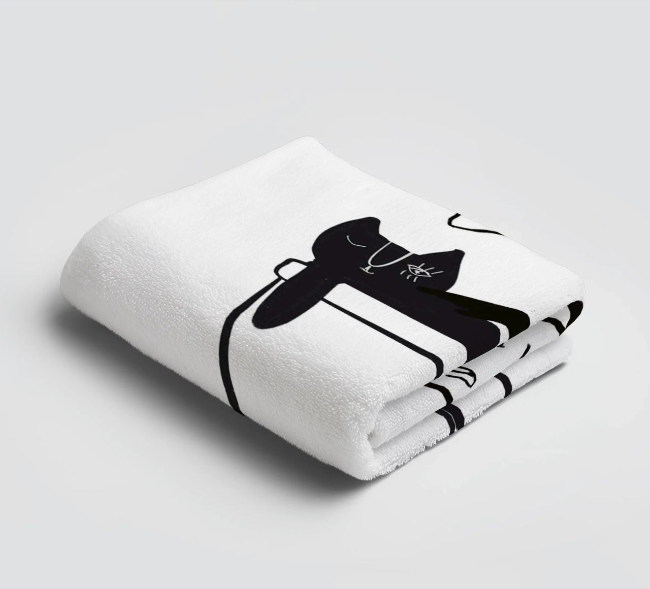 Coffee Time - The tiny COFFEECAT asciugamano da bagno da Gabi_Schöffel_Illustration