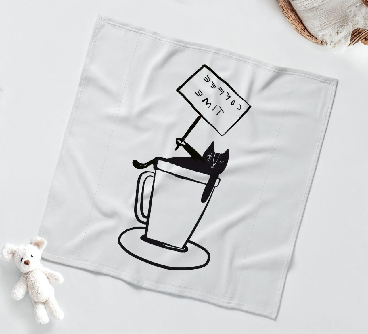 Coffee Time - The tiny COFFEECAT coperta in pile da Gabi_Schöffel_Illustration
