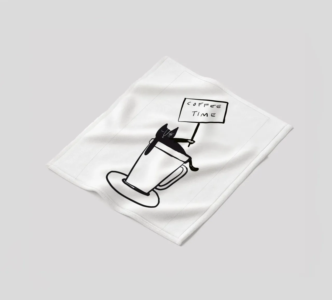 Coffee Time - The tiny COFFEECAT coperta in pile da Gabi_Schöffel_Illustration