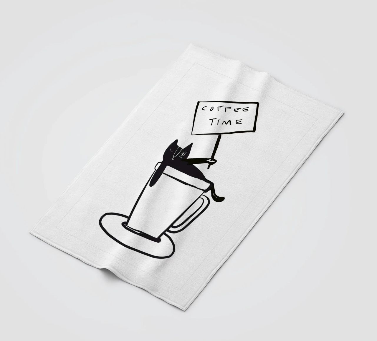 Coffee Time - The tiny COFFEECAT coperta in pile da Gabi_Schöffel_Illustration