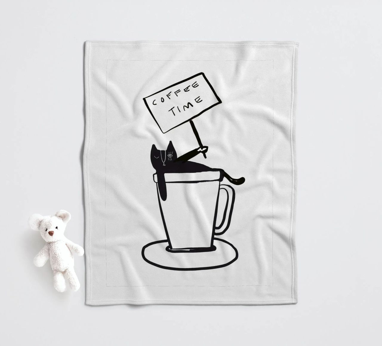 Coffee Time - The tiny COFFEECAT coperta in pile da Gabi_Schöffel_Illustration