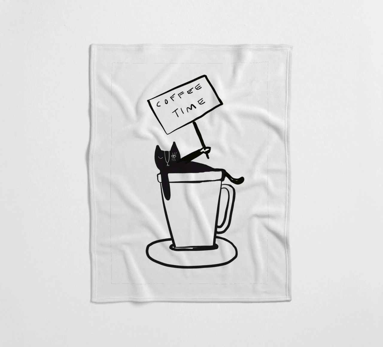Coffee Time - The tiny COFFEECAT coperta in pile da Gabi_Schöffel_Illustration