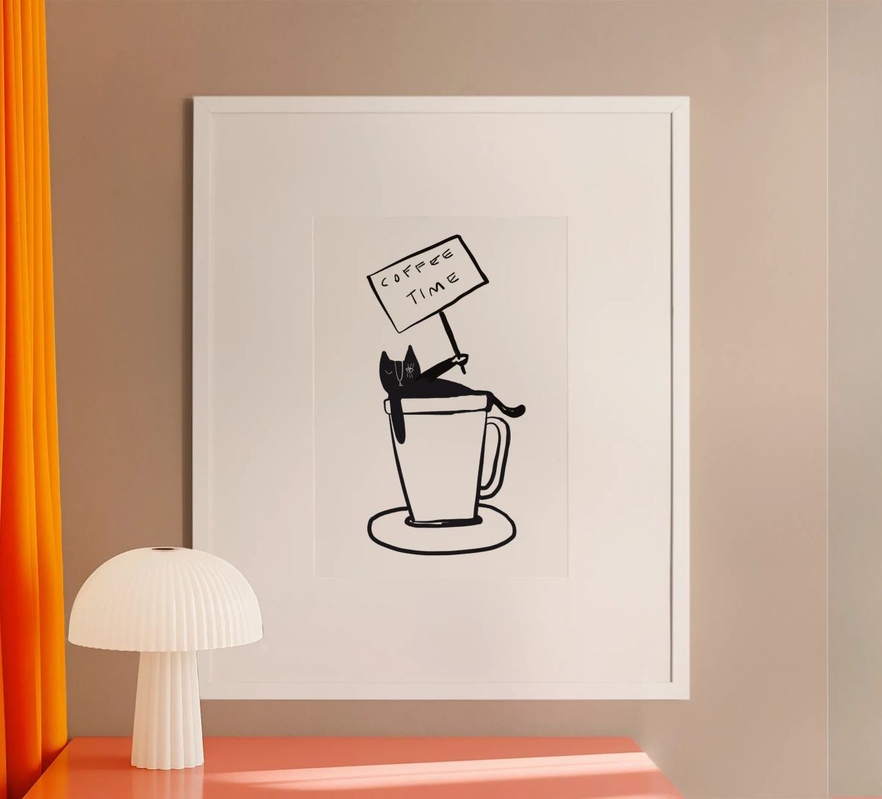 Coffee Time - The tiny COFFEECAT carta hahnemühle da Gabi_Schöffel_Illustration