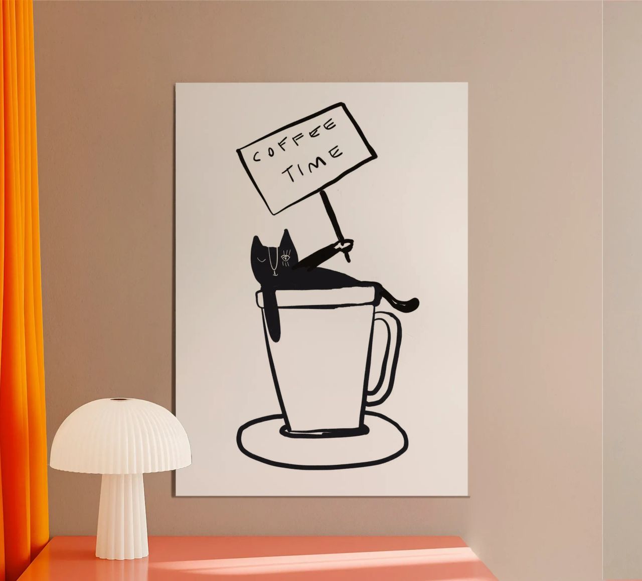 Coffee Time - The tiny COFFEECAT carta hahnemühle da Gabi_Schöffel_Illustration