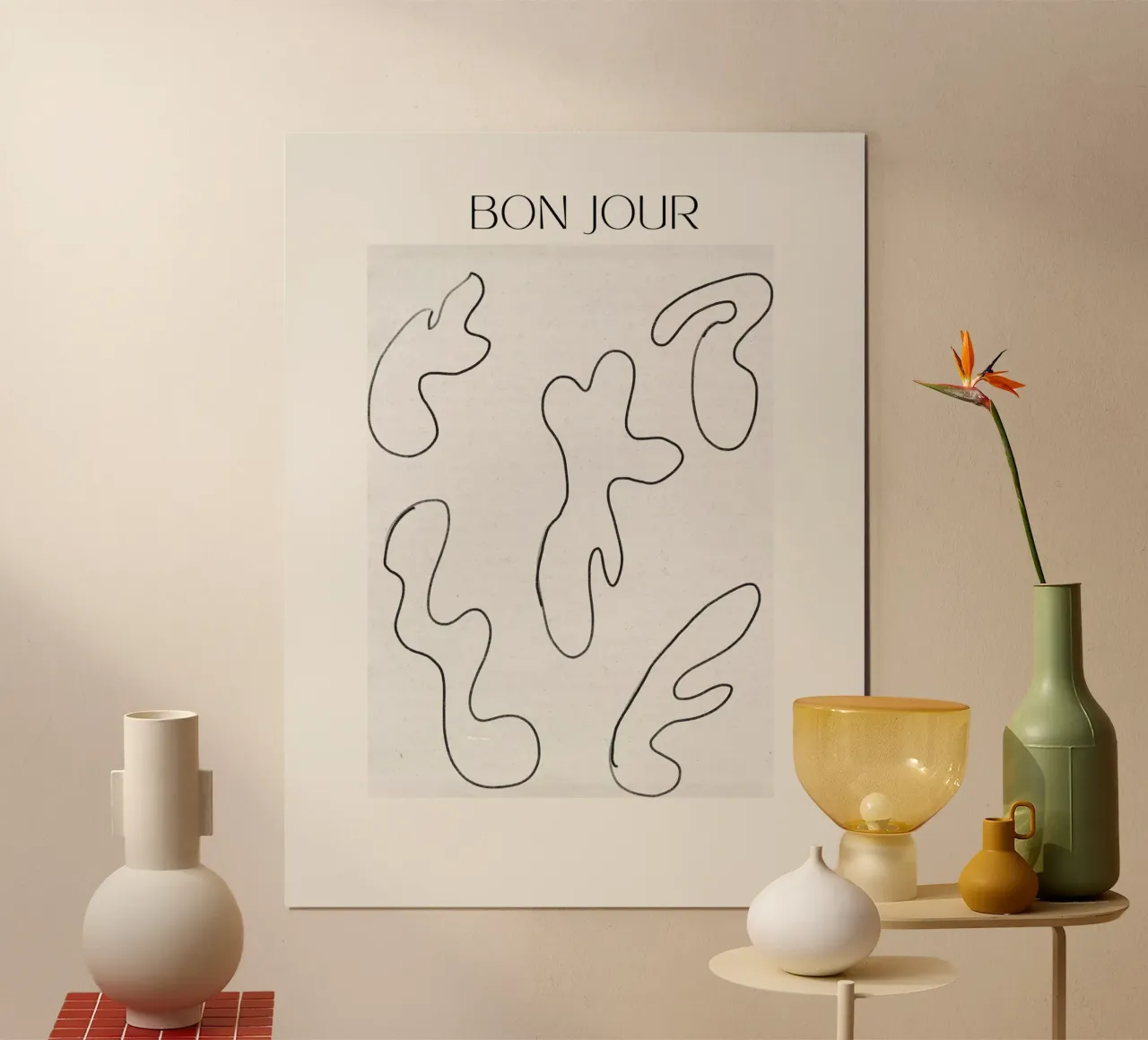 Bon Jour No 09 carta hahnemühle da treechild