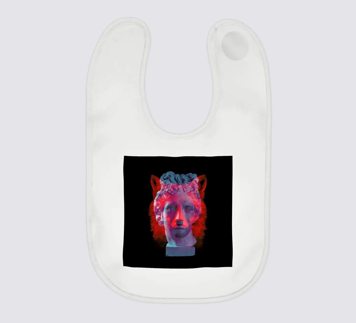 Fox baby bib by Chris Wharton