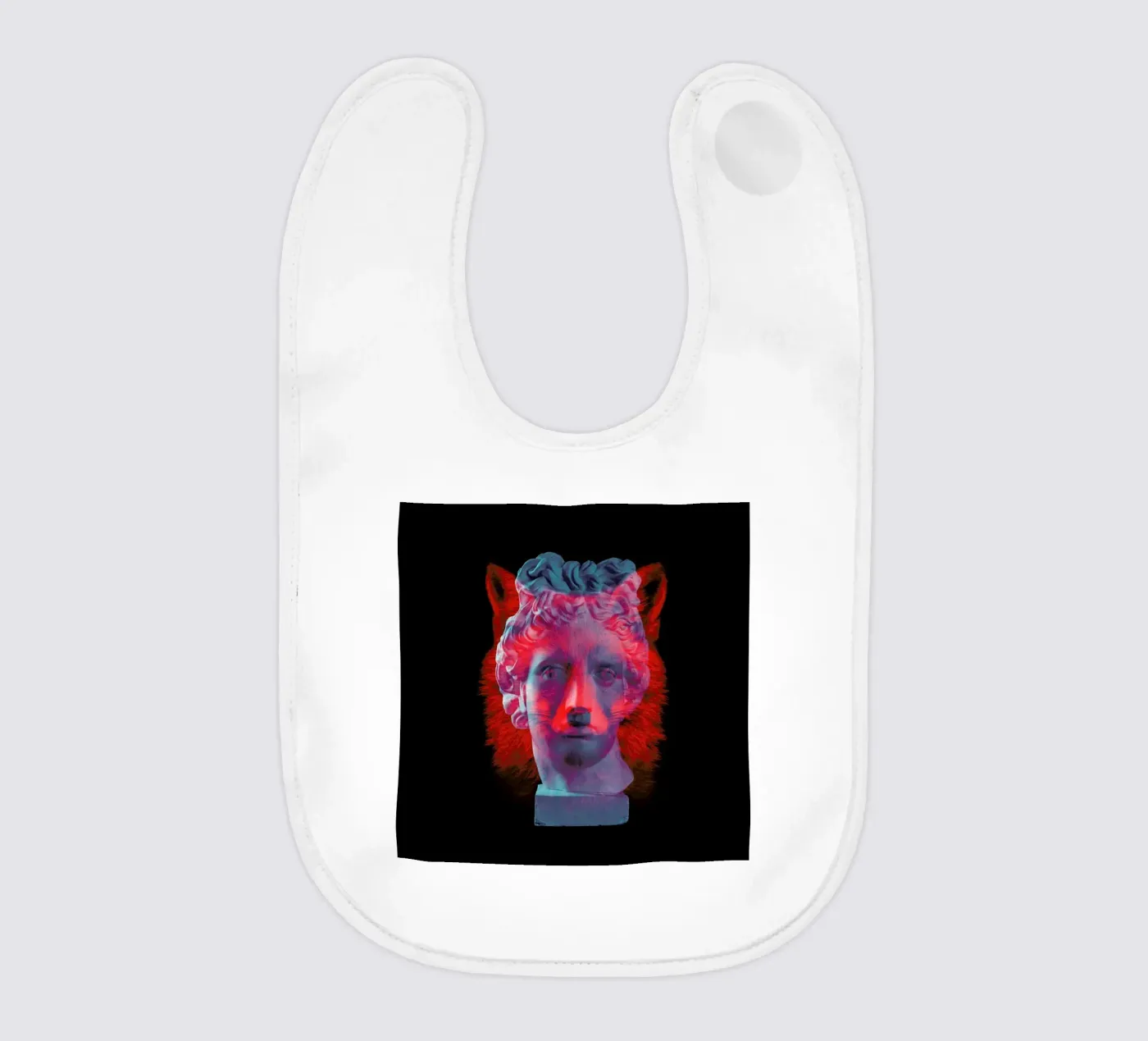 Fox baby bib by Chris Wharton