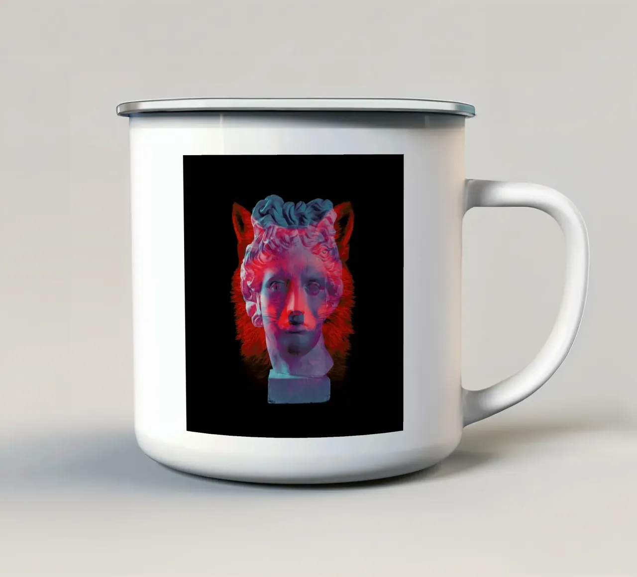 Fox tazza in smalto da Chris Wharton
