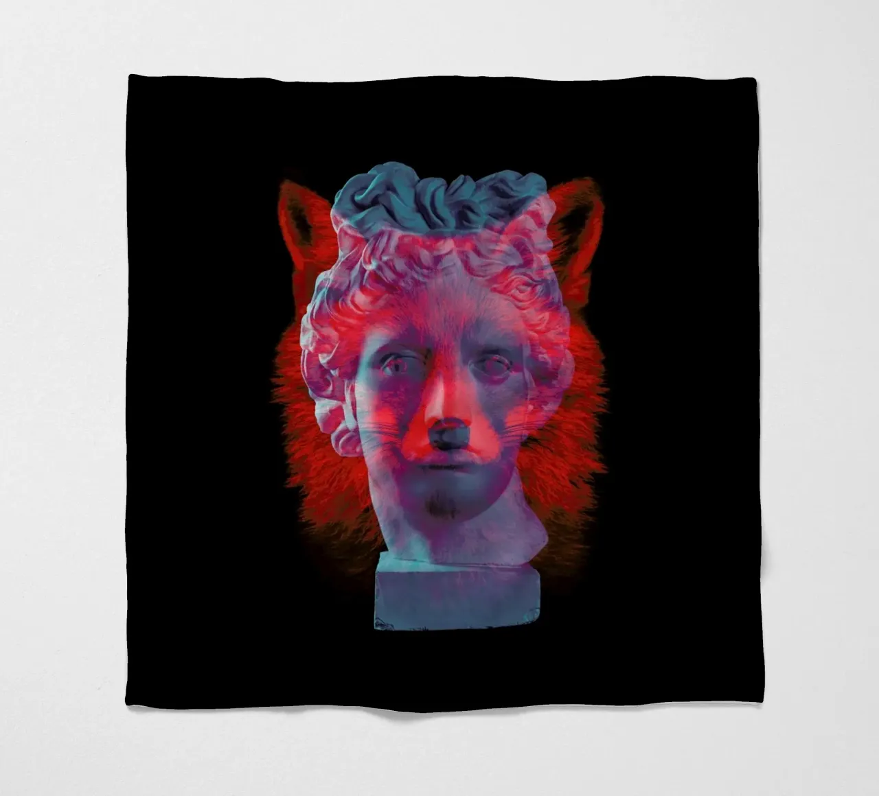 Fox fleece blanket by Chris Wharton