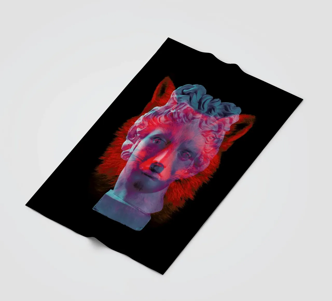 Fox fleece blanket by Chris Wharton