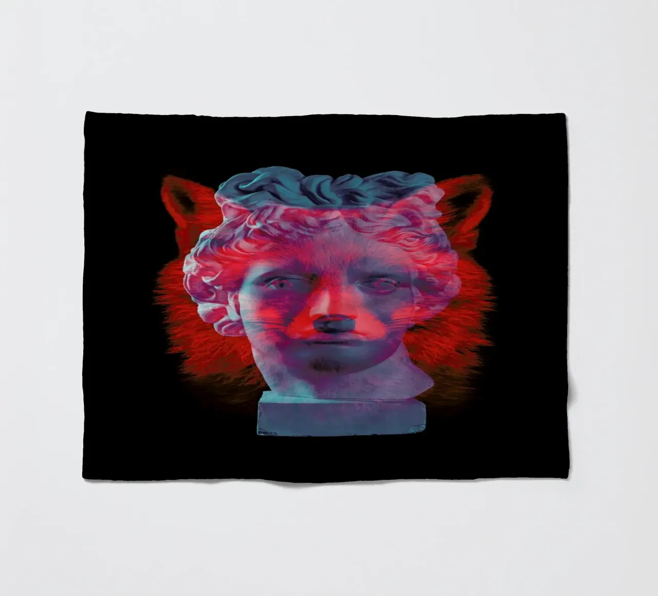 Fox fleece blanket by Chris Wharton