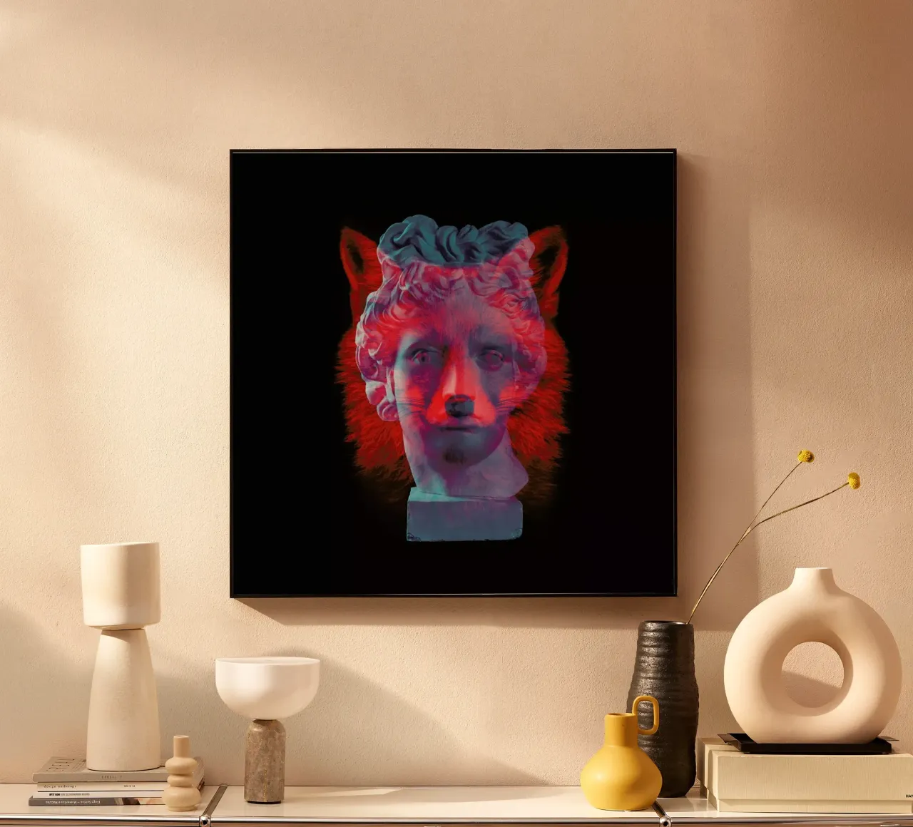 Fox acryl van Chris Wharton