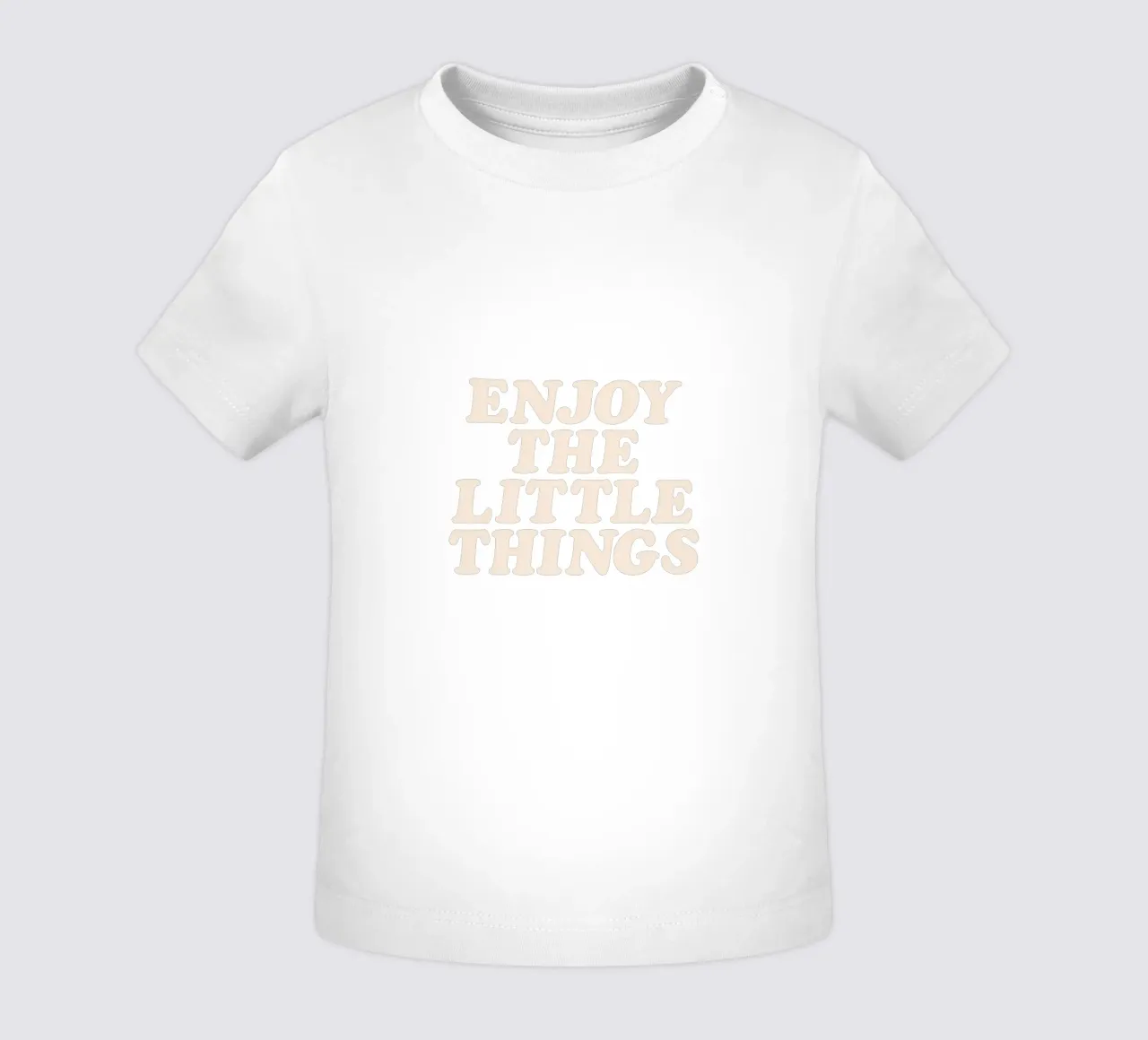 Godetevi le piccole cose Design tipografico positivo maglietta neonato da THE MOTIVATED TYPE