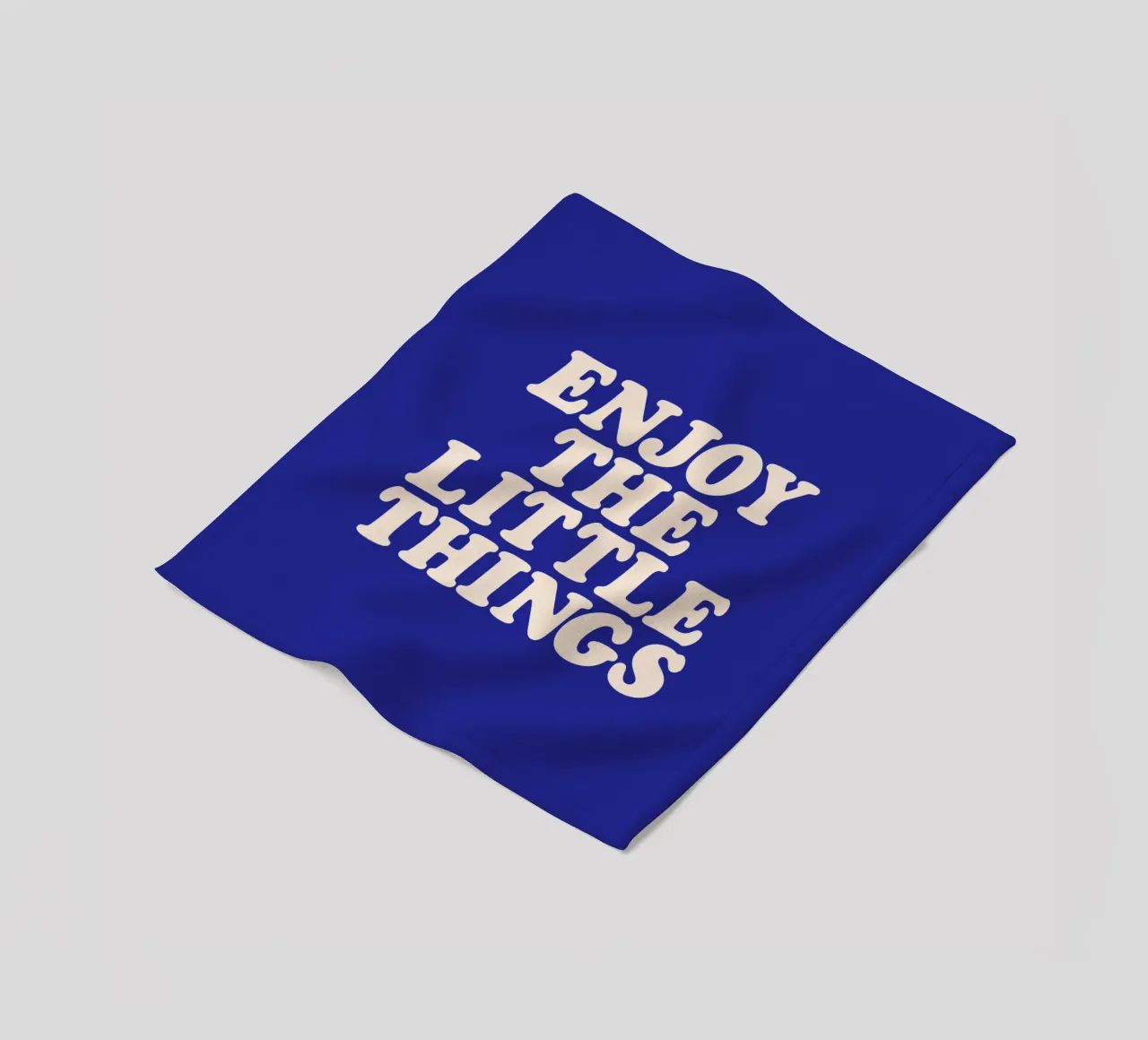 Godetevi le piccole cose Design tipografico positivo coperta in pile da THE MOTIVATED TYPE