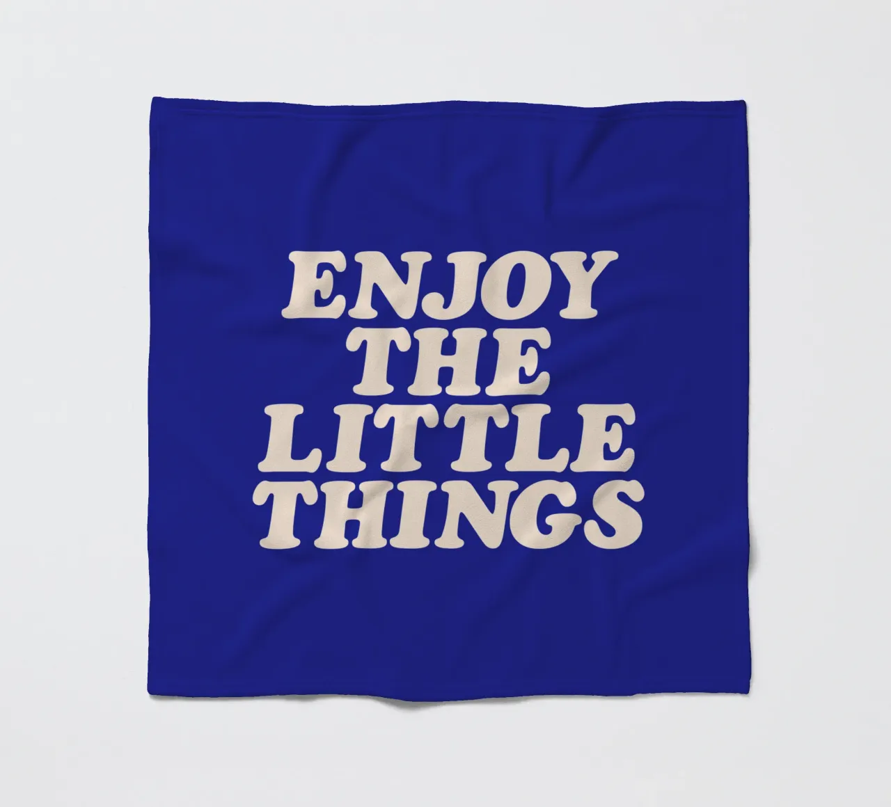 Godetevi le piccole cose Design tipografico positivo coperta in pile da THE MOTIVATED TYPE