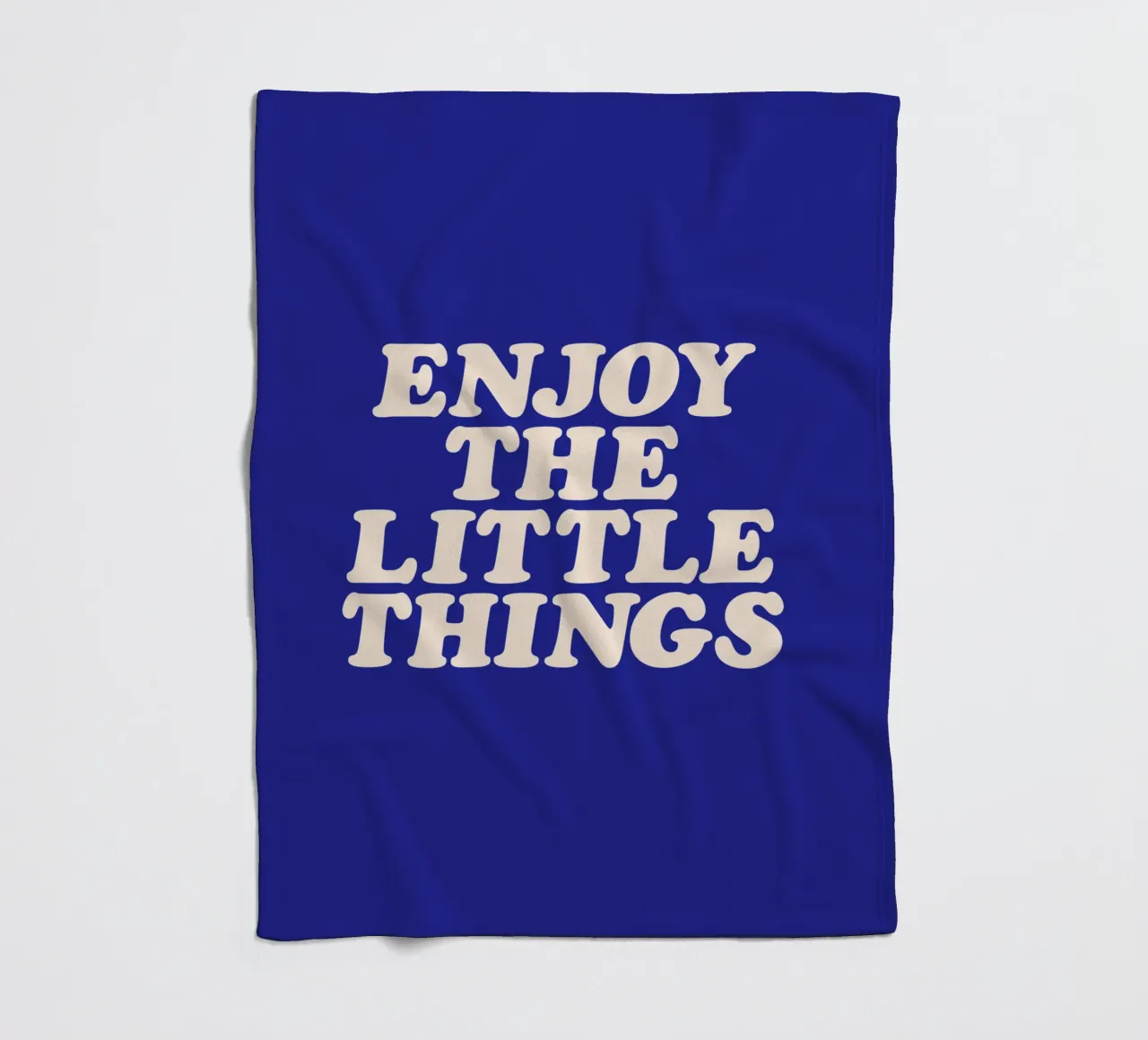 Godetevi le piccole cose Design tipografico positivo coperta in pile da THE MOTIVATED TYPE