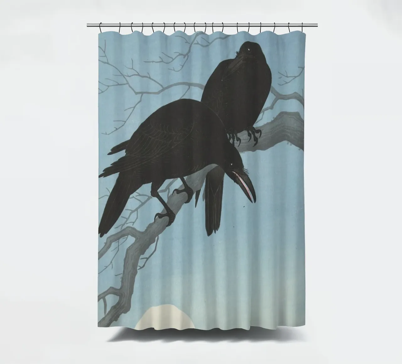 Due corvi su un ramo - Ohara Koson tenda da doccia da William Store