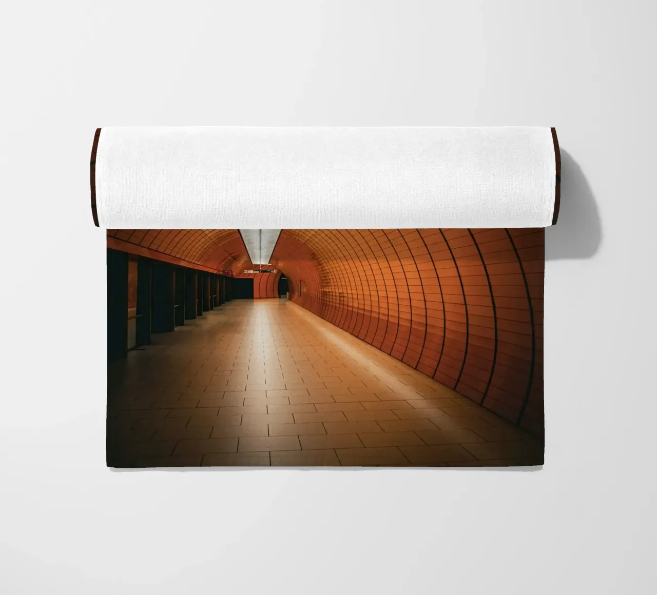 Marienplatz beach towel by Flo Klein