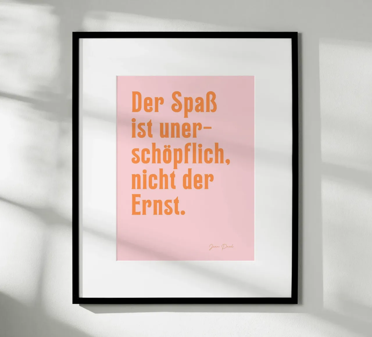 Der Spaß ist unerschöpflich poster con telaio in plastica da Ohkimiko