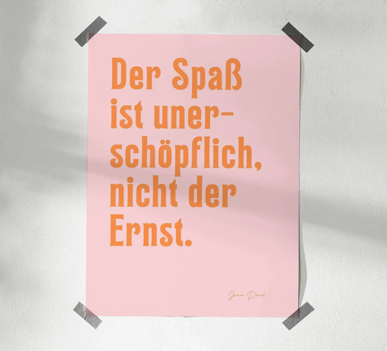 Der Spaß ist unerschöpflich poster con telaio in plastica da Ohkimiko