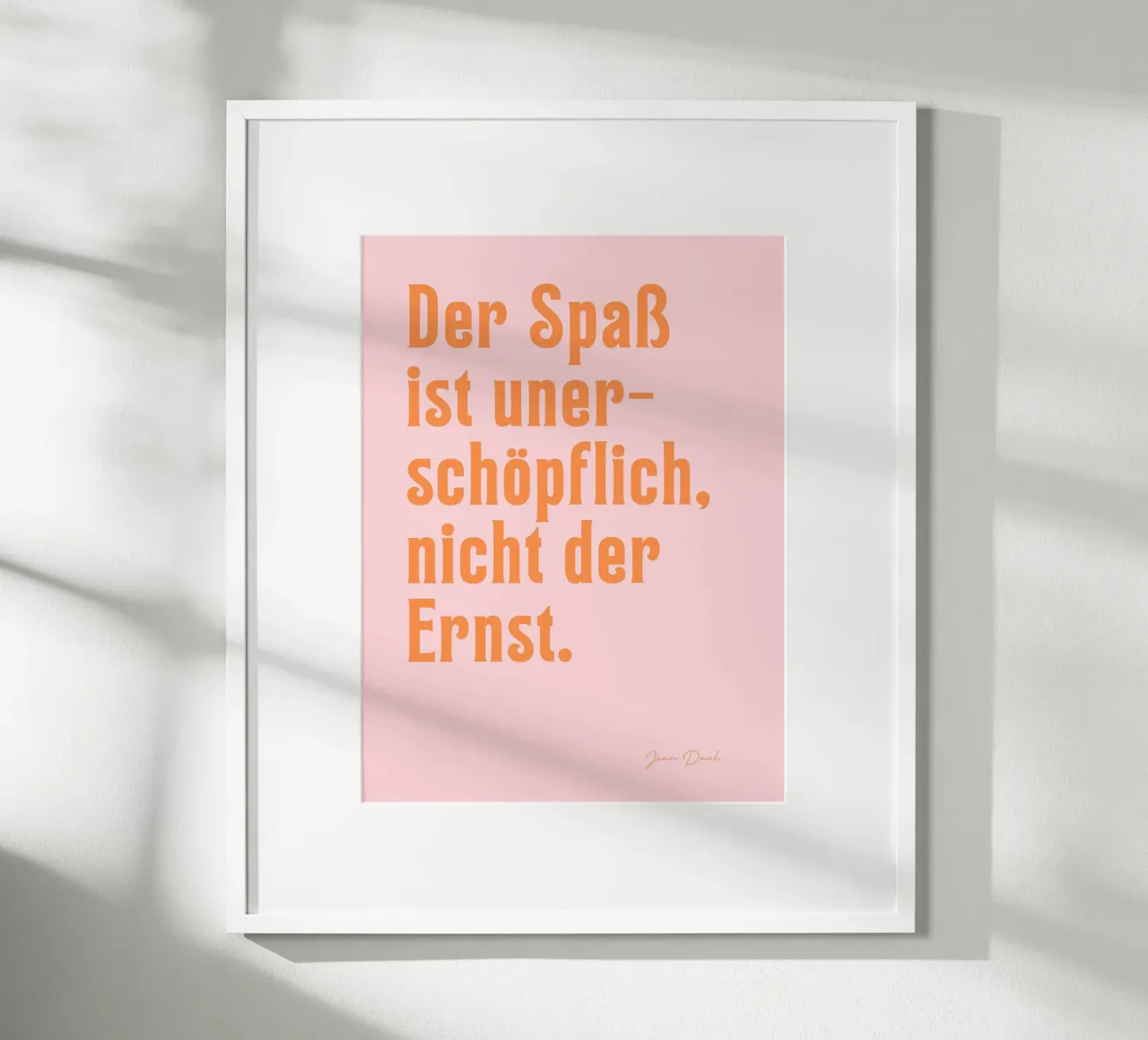 Der Spaß ist unerschöpflich poster con telaio in plastica da Ohkimiko