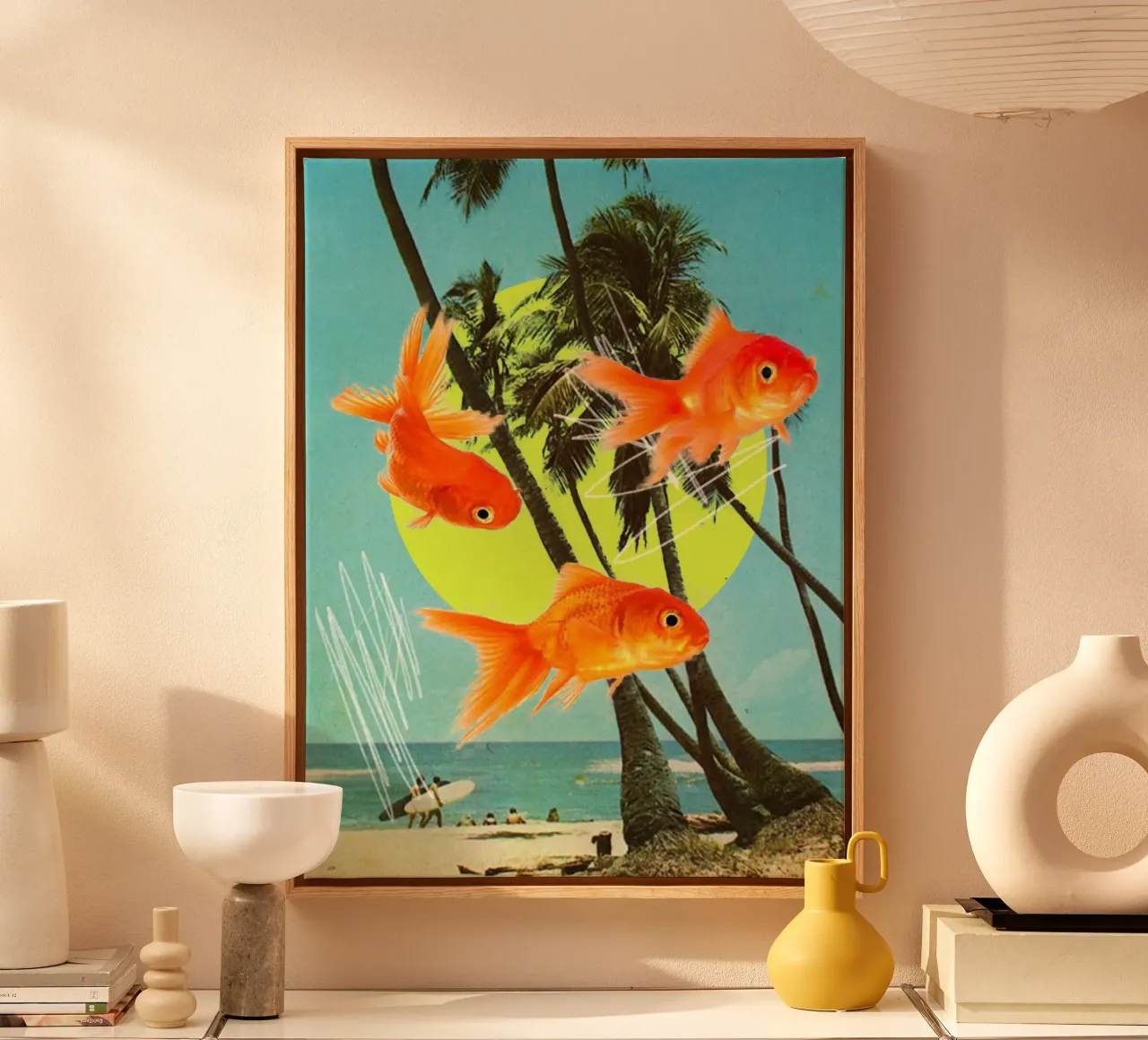 Goodbye Summer canvas met Baklijst van MsGonzalez