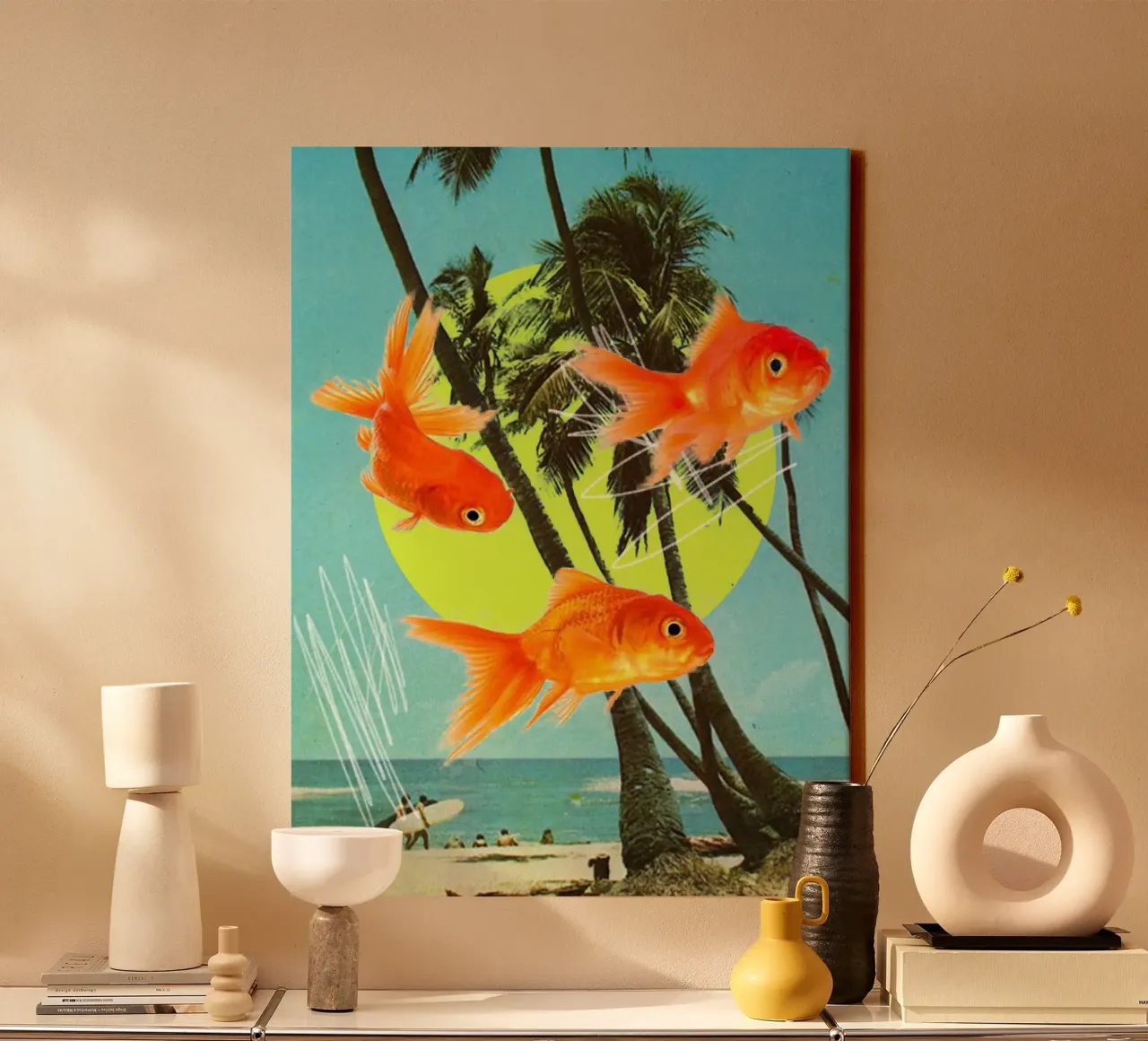 Goodbye Summer canvas met Baklijst van MsGonzalez