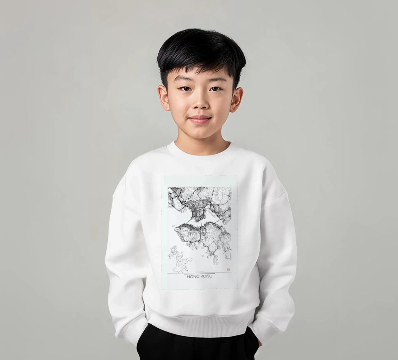 Hong Kong Minimal felpa bambino da Hubert Roguski