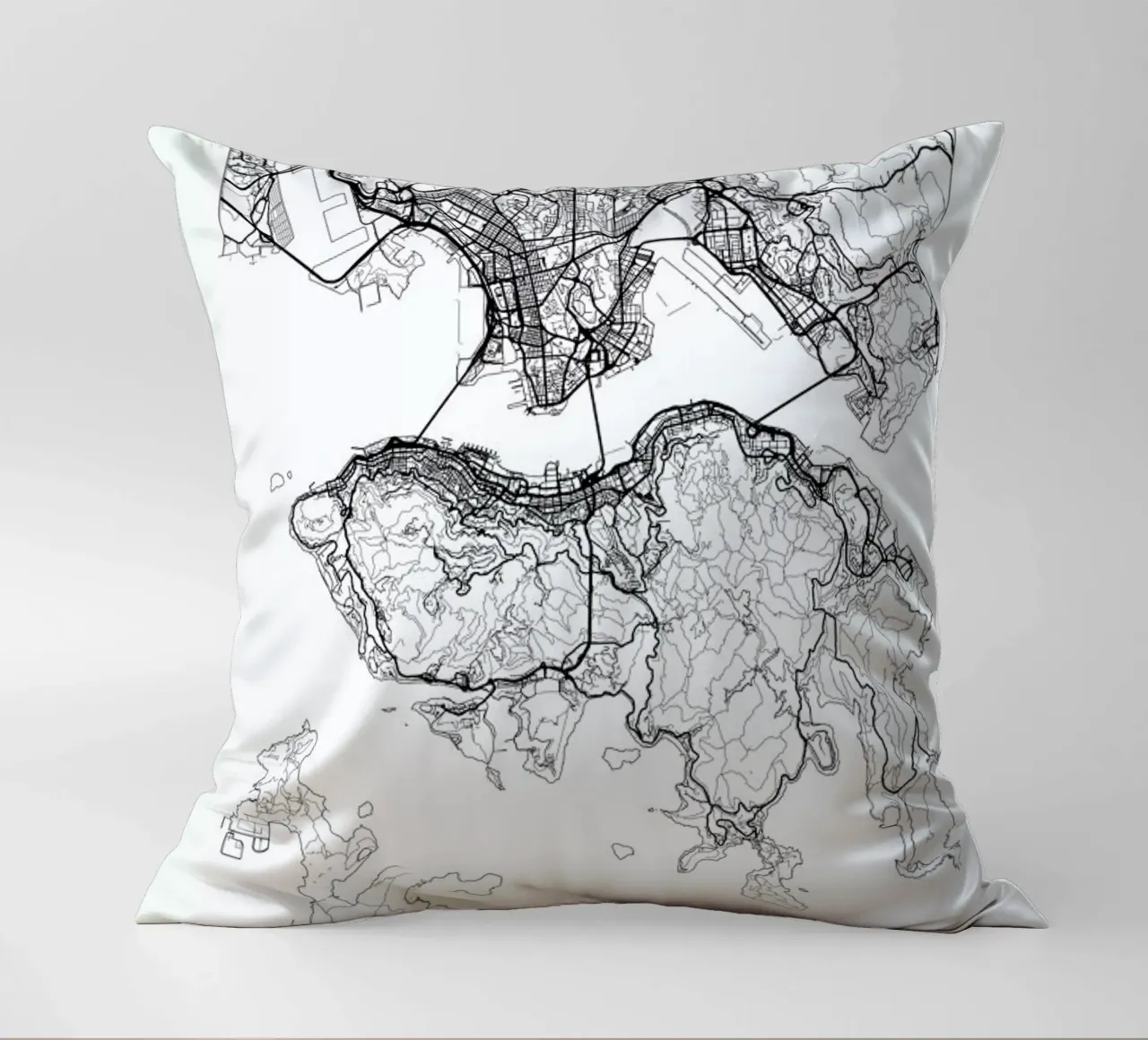 Hong Kong Minimal cuscino da Hubert Roguski