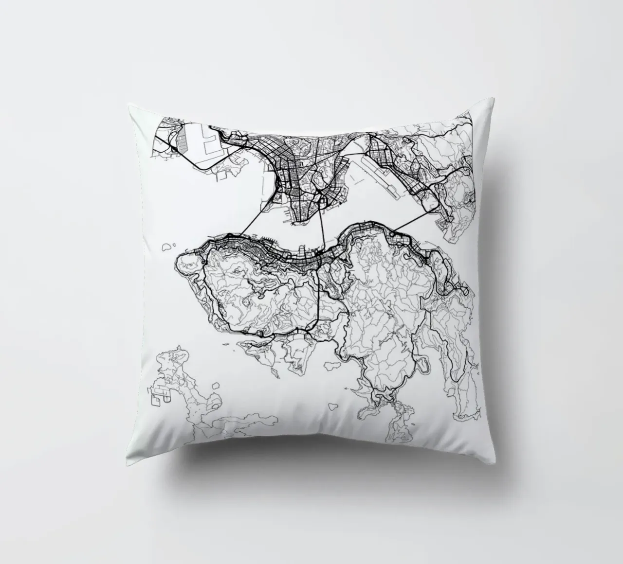 Hong Kong Minimal cuscino da Hubert Roguski