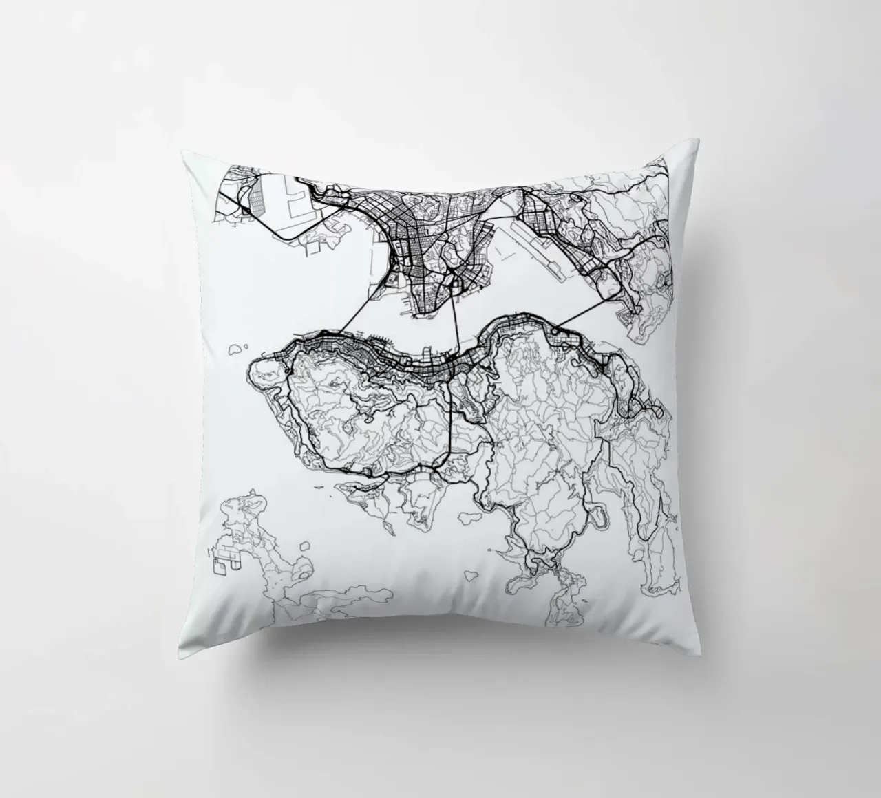 Hong Kong Minimal cuscino da Hubert Roguski