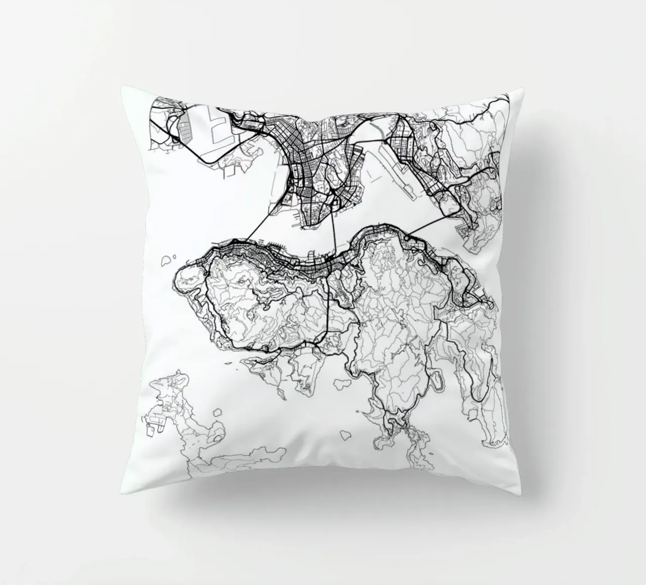 Hong Kong Minimal cuscino da Hubert Roguski