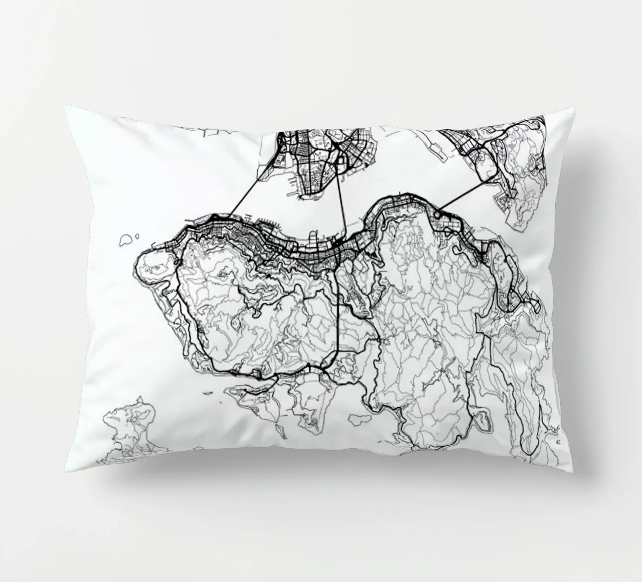 Hong Kong Minimal cuscino da Hubert Roguski