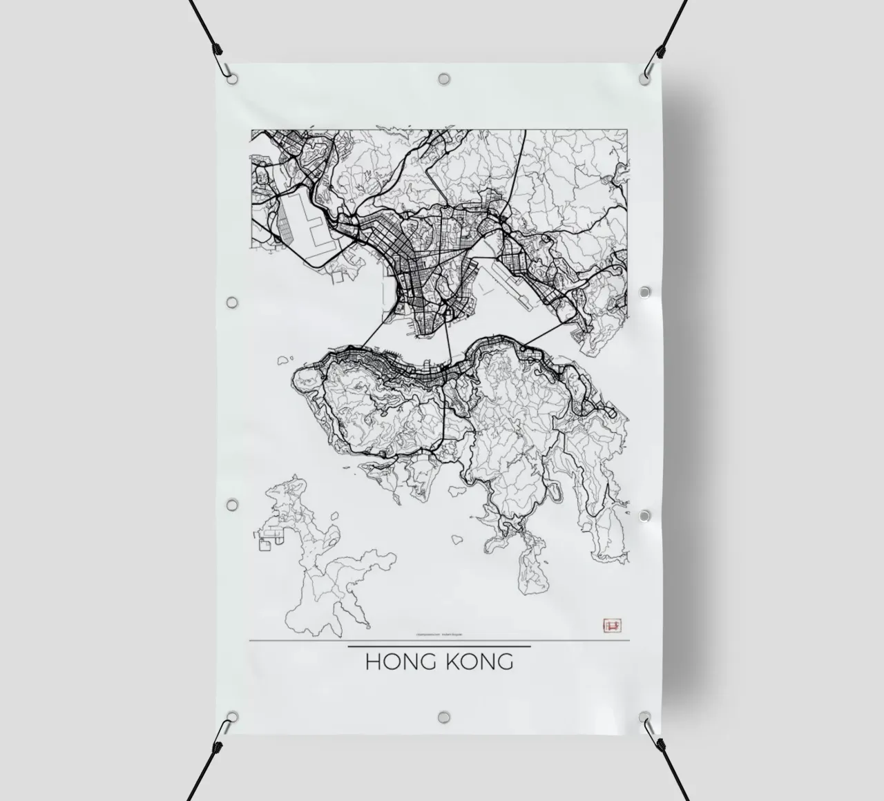 Hong Kong Minimal telo in pvc da Hubert Roguski