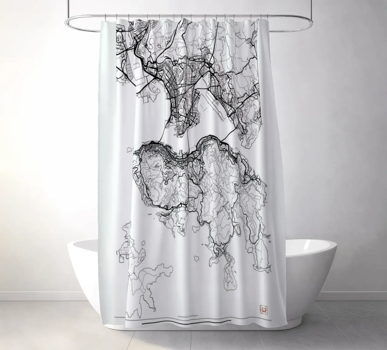 Hong Kong Minimal tenda da doccia da Hubert Roguski