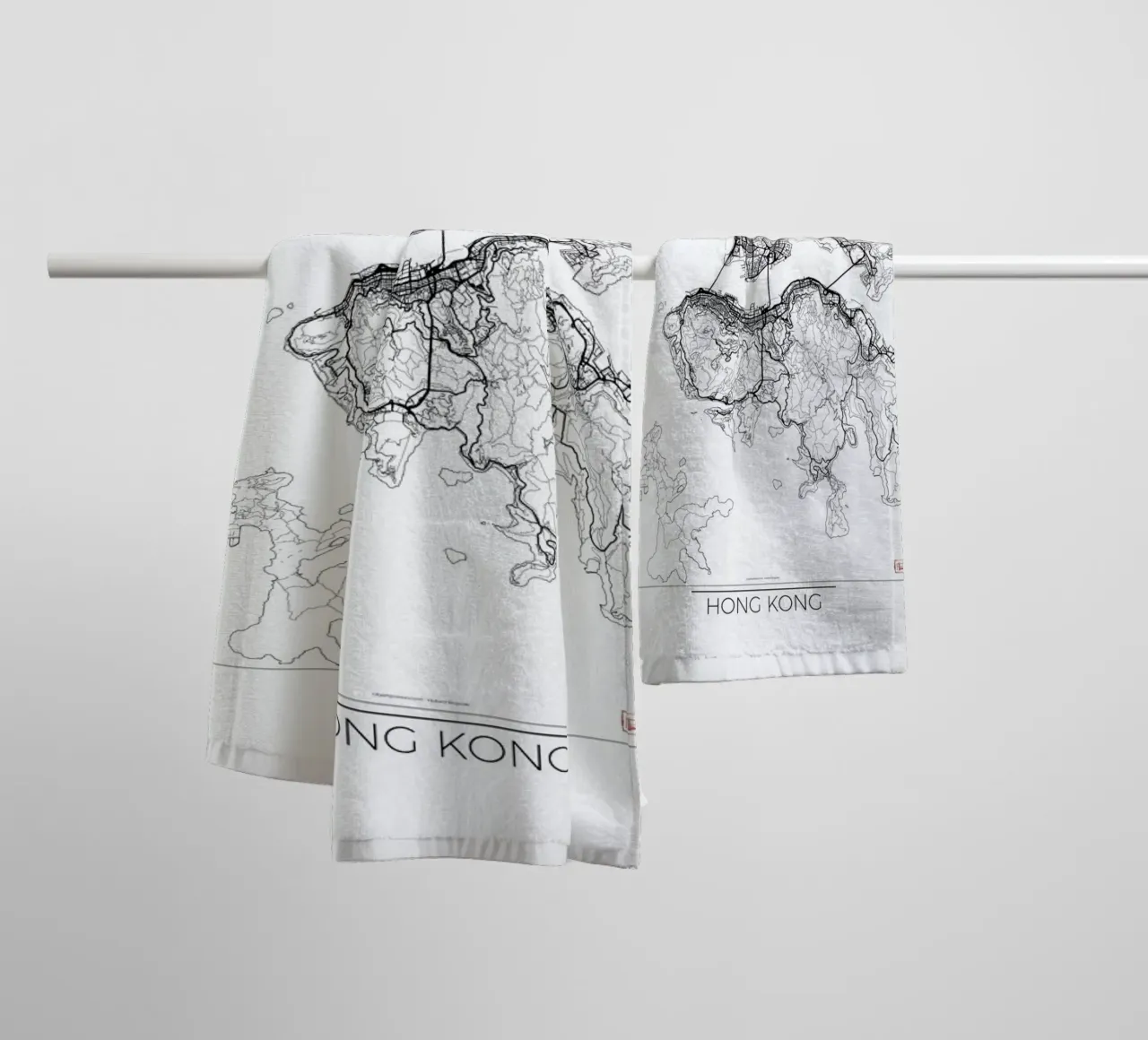Hong Kong Minimal towel by Hubert Roguski