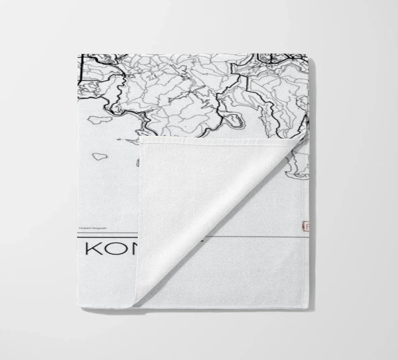 Hong Kong Minimal Strandtuch von Hubert Roguski