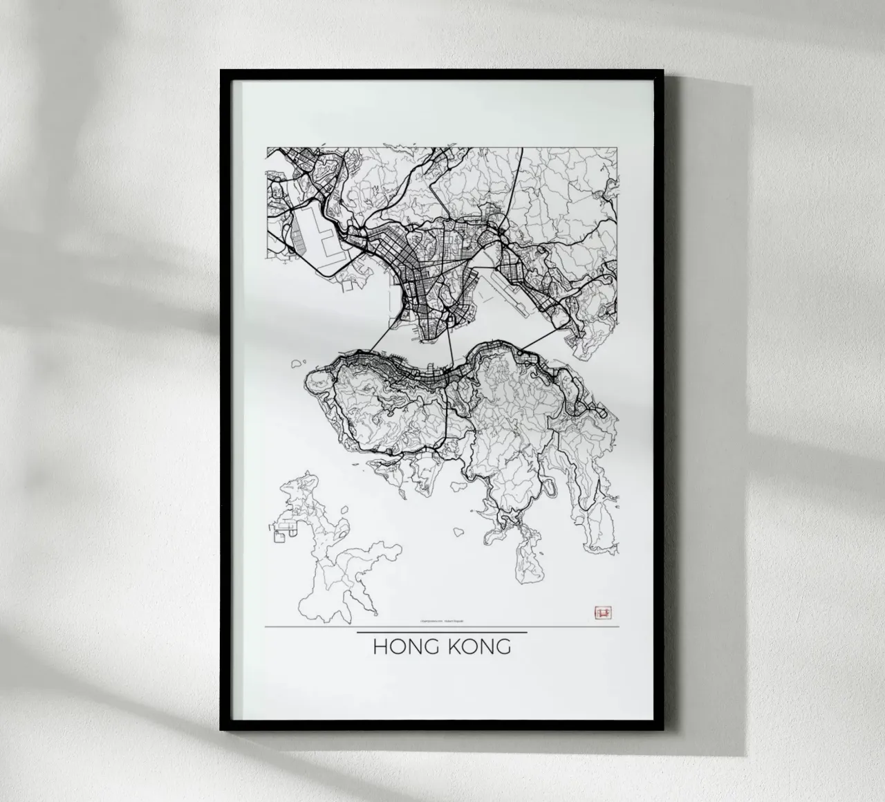 Hong Kong Minimal carta hahnemühle da Hubert Roguski