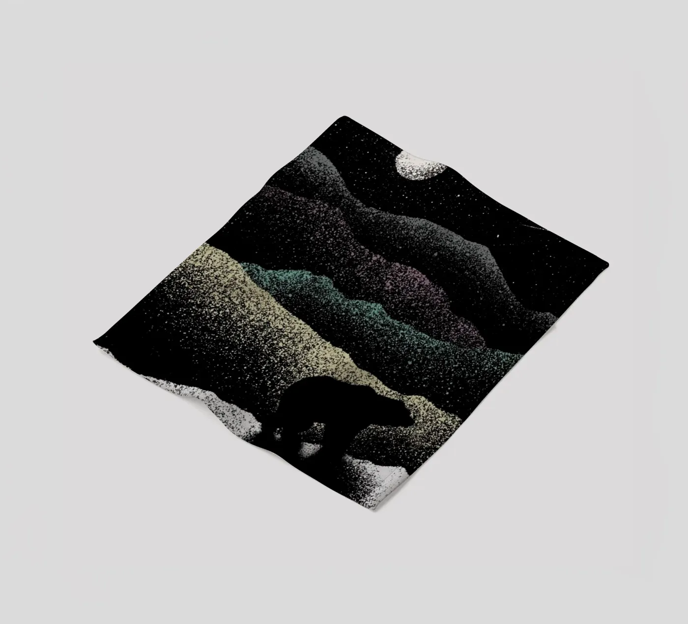 Wandering bear Fleecedecke von Florent Bodart