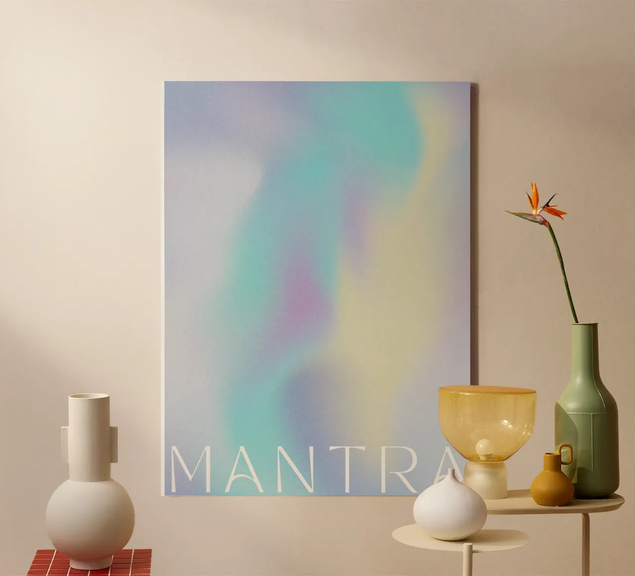 Mantra tela con Cornice a cassetta da treechild